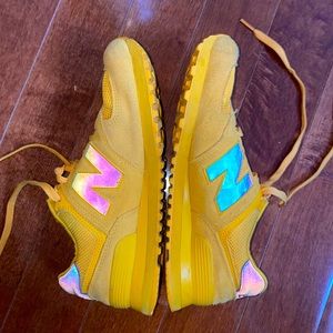Funky yellow new balances!